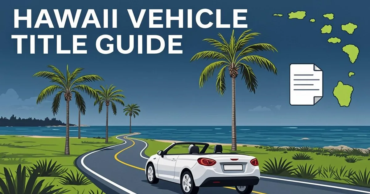 Hawaii Vehicle Title Guide: Replacement, Transfer, Fees, and Forms (2026)