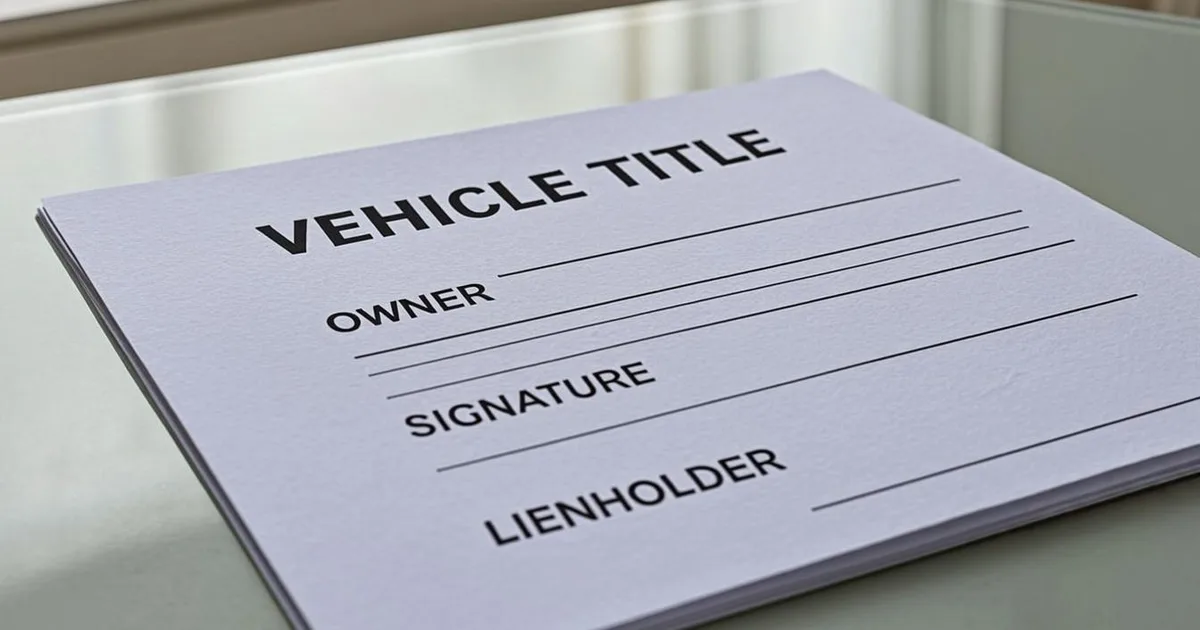Clean car title without lienholder after DMV reissue