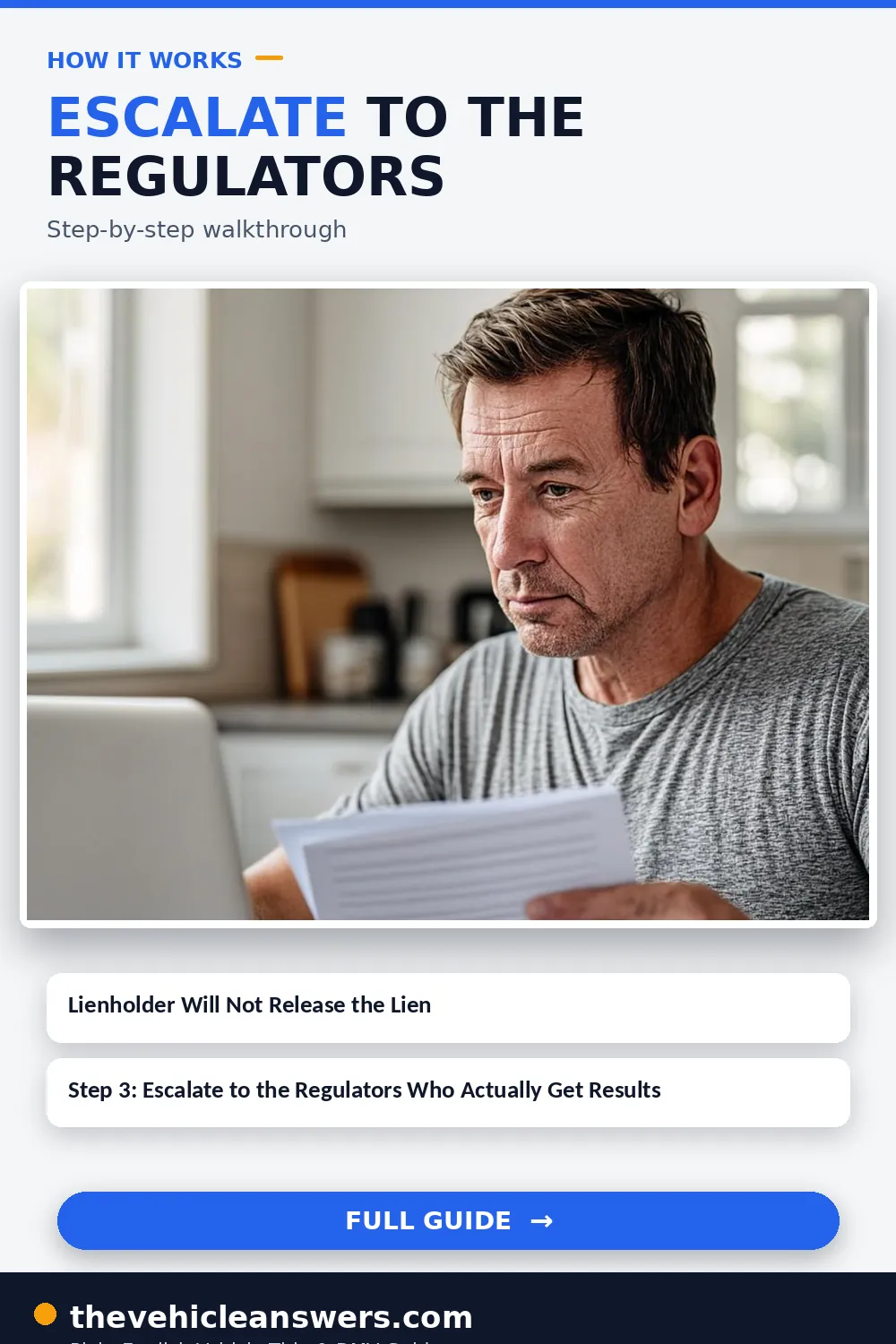 Lienholder Will Not Release the Lien? The Dispute and Resolution Pathway — completing the required steps