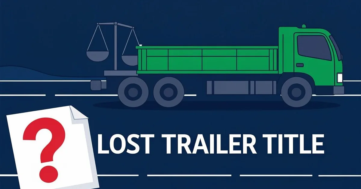 Lost Trailer Title? Here's How to Replace It by State (2026)